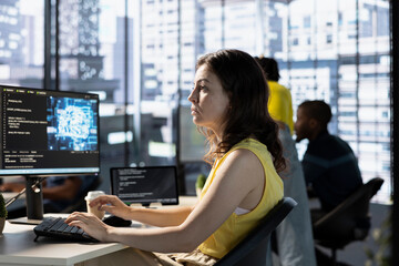 Data scientist utilizing cloud computing resources and platforms to train and deploy large scale...