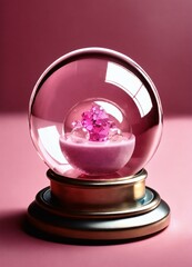 crystal ball in a glass