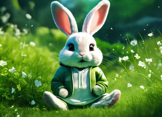 Rabbit in garden