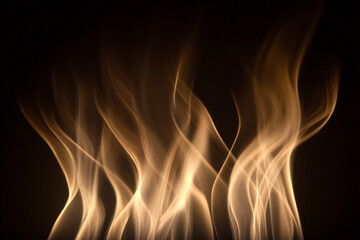 Delicate Candle Flames with Soft Illumination on Dark Background