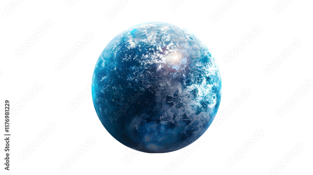 Poster galaxy planet isolated on a transparent background