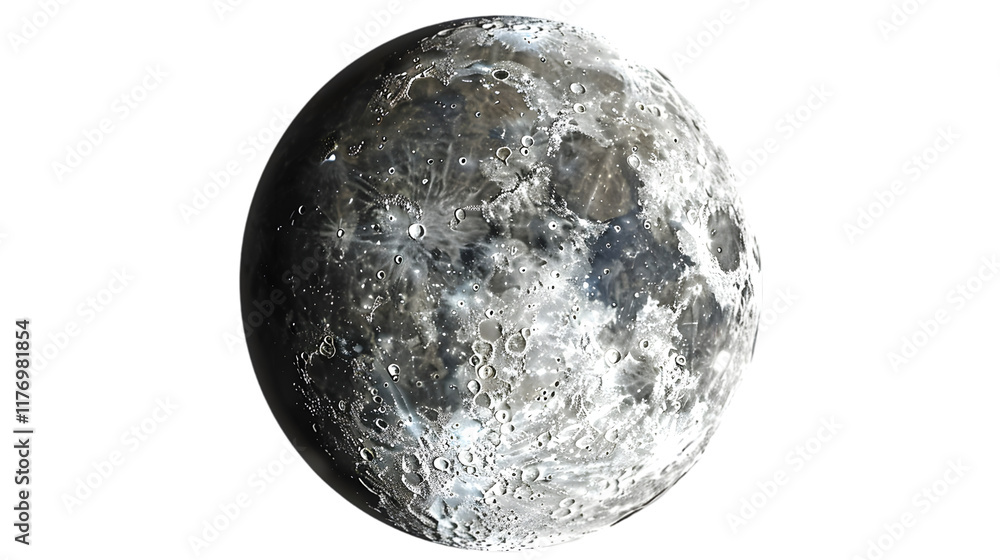 Poster Moon isolated on a transparent background