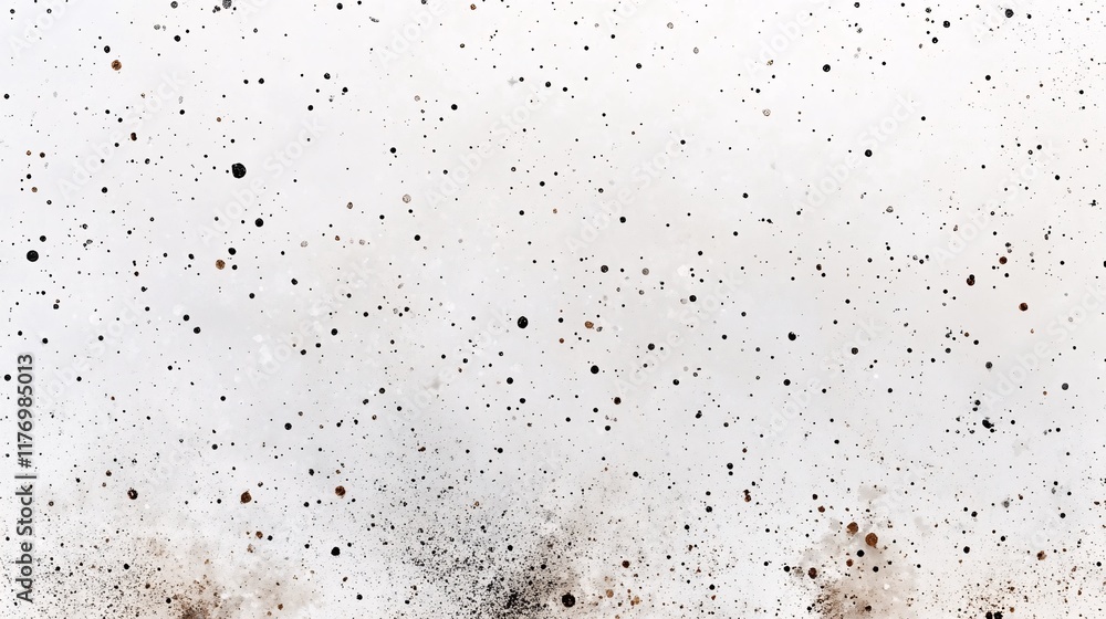 Poster abstract dark specks and textures on a light background in art creation
