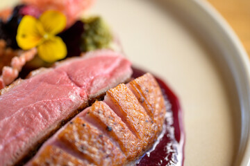beef steak with vegetables