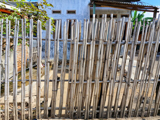 Obraz premium Traditional bamboo fence