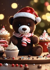 teddy bear with  gifts