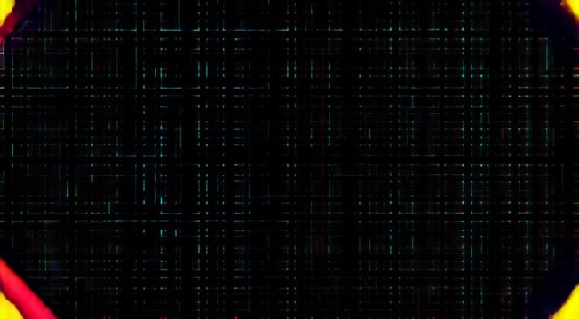 Pixelated grid morphing into a honeycomb structure, animated transitions