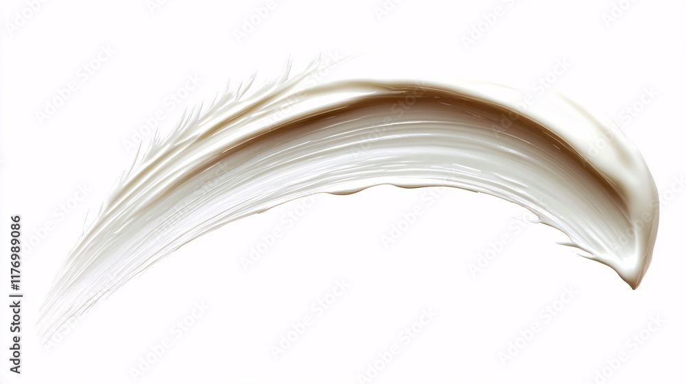Poster texture of creamy paint swirled on a canvas background with smooth finish