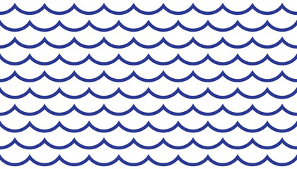 Seamless wave pattern design with geometric texture and decorative style.