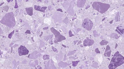 Stunning Purple Terrazzo Design: A Modern Mosaic Pattern for Interior Spaces