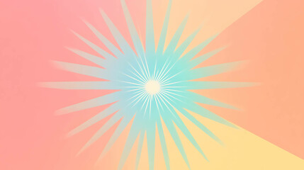 Obraz premium Minimalist starburst effects with subtle gradients