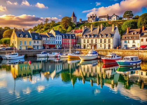 Stunning High-Resolution Photo of Le Port de Crouesty, Brittany, France - Picturesque Harbor Scene