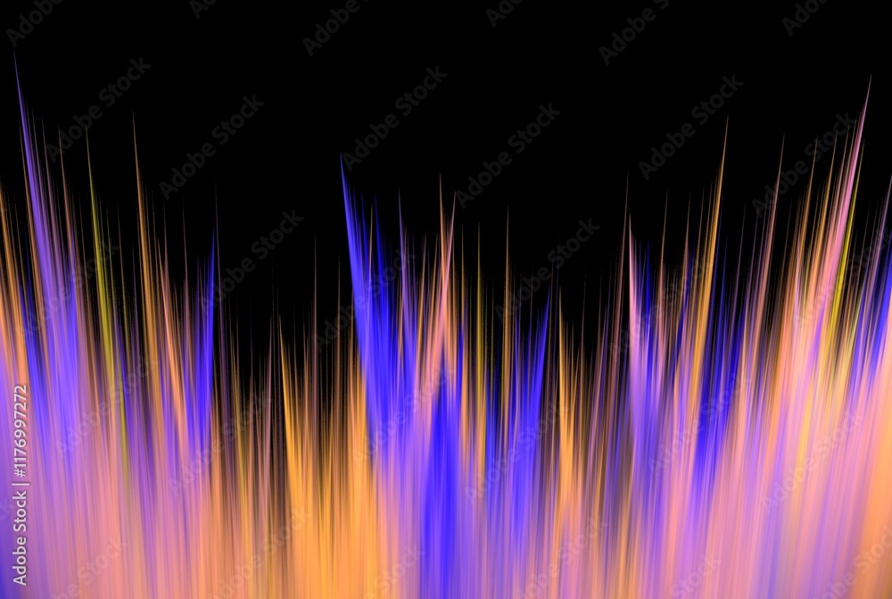 Poster computer generated fractal pattern and shape