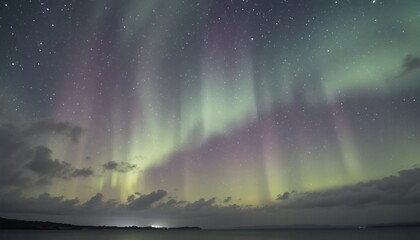 Aurora Borealis Night Sky Starscape Landscape