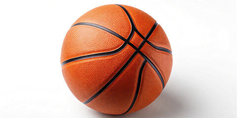 Fototapeta premium Exciting Basketball Isolated on a Clean White Background for Athletic Use
