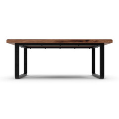 wooden table isolated on white