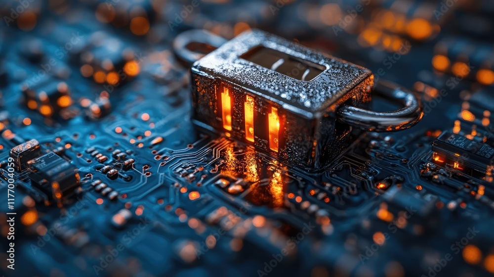 Poster secure data management tools and cybersecurity systems on a digital interface