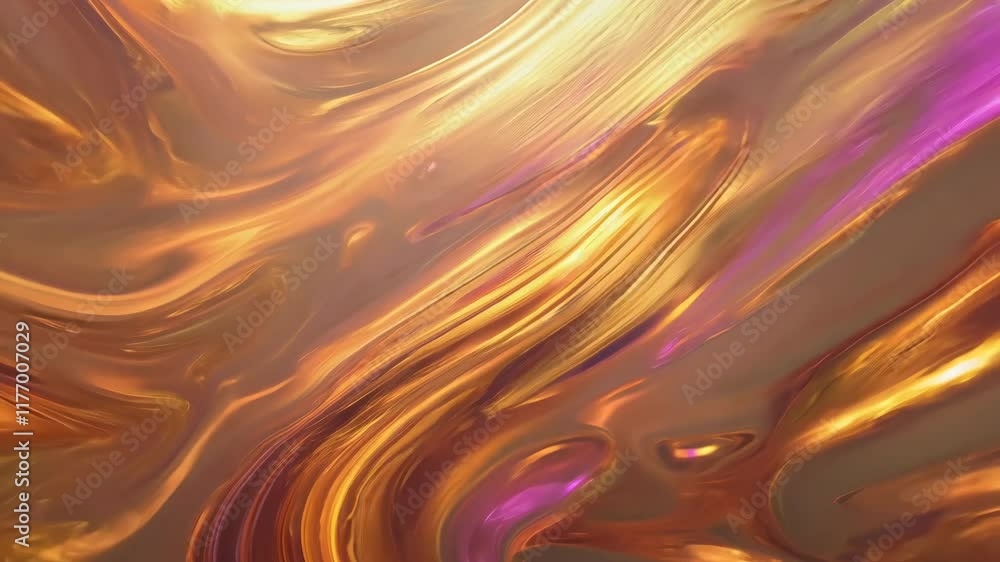 Poster ethereal hazy copper backdrop animation with dynamic fluid motion and vibrant colors