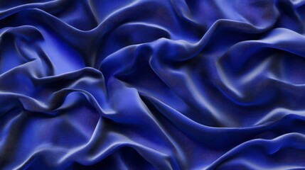 Obraz premium Stunning Deep Blue Fabric Texture: A Luxurious Visual Feast for Design Inspiration