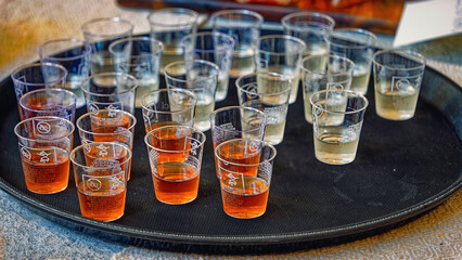 glass of liqueur, Hum, Istria, Croatia, Europe, October 2024