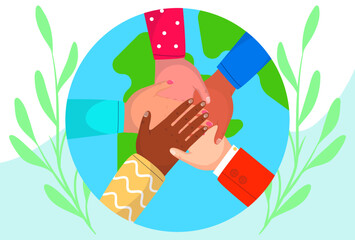 Union Concept Illustration Stylish and Beautiful