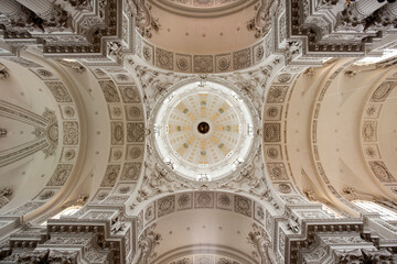 Vault and dome of baroque Theatiner church at Munich © eyewave