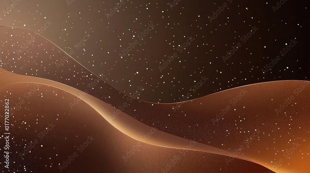 Aufkleber smooth brown gradient background with subtle lighting effects and grainy texture for an earthy and e