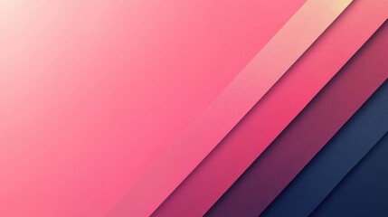 Obraz premium A flat muted pink background with a minimalist gradient stripe from left to right and a blank central space 
