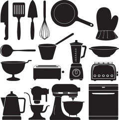 set of kitchen utensils