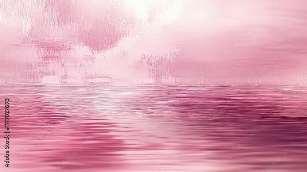 Poster soft gradient background with reflections on a pink metallic surface featuring a grainy effect