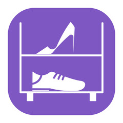 Fototapeta premium Shoe Shelves Icon
