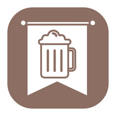 Oktoberfest Banner Icon