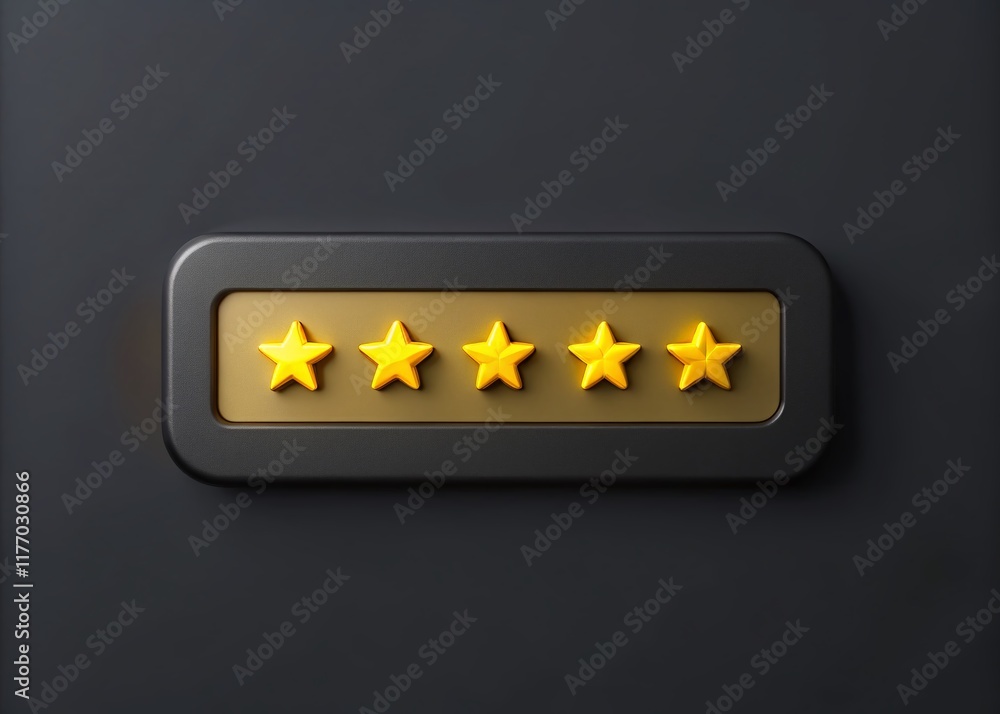 Poster 3d rendered password input box with yellow asterisks - secure login concept