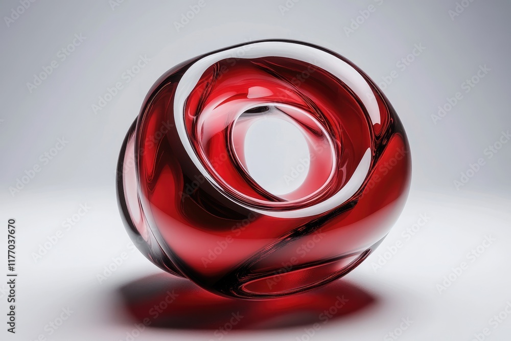 Poster modern soft bubble. 3d render of abstract gradient liquid blob in geometric shape