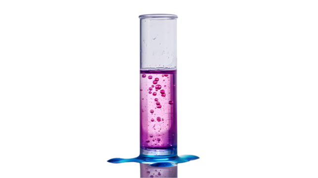 test tube science laboratory element isolated on a transparent background