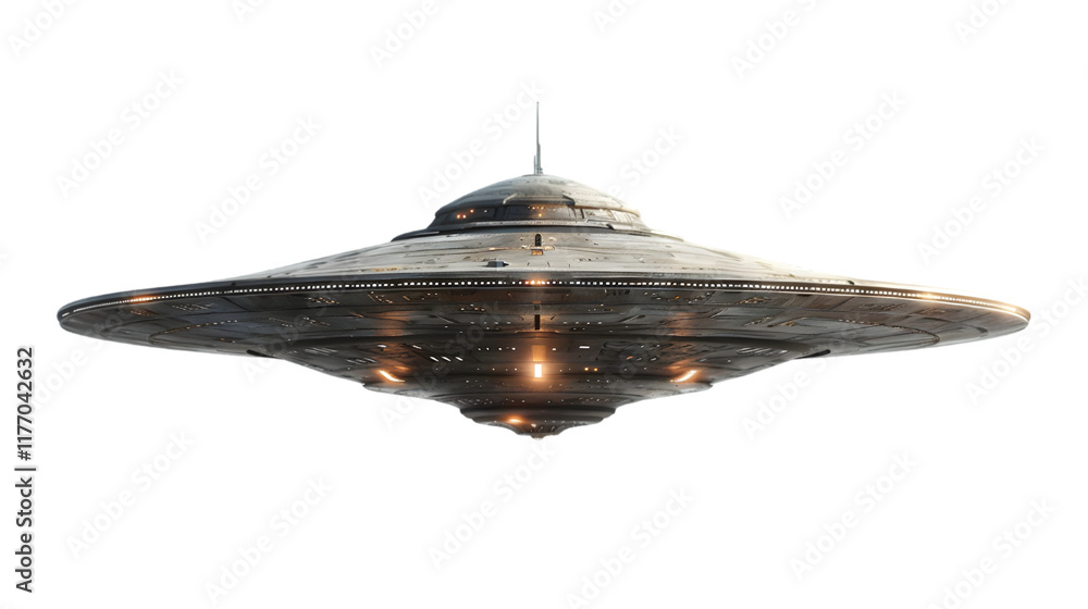 Wall mural ufo png unidentified flying object png alien spaceship png ufo flying png ufo isolated on a transpar