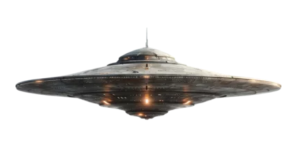 Fototapete UFO png Unidentified flying object png alien spaceship png ufo flying png UFO isolated on a transparent background © mustkim