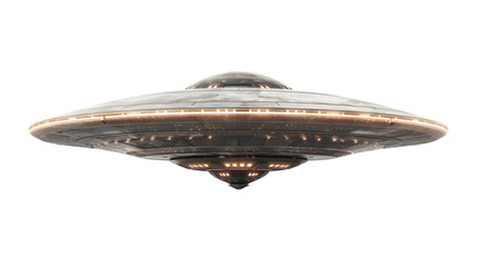 UFO Unidentified Flying Object isolated on a transparent background