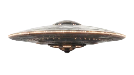 Fototapete UFO Unidentified Flying Object isolated on a transparent background © mustkim