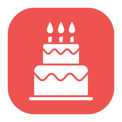 Two Layered Cake Icon