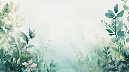 wedding invitation card background vector. Minimal hand painted watercolor botanical flowers texture template background. Design for wedding, vip cover, poster, rsvp moderncard.Valentine's Day