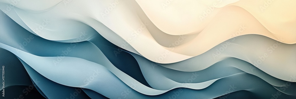 Poster abstract waves create a soothing visual rhythm through varying heights and curves in soft colors. ge
