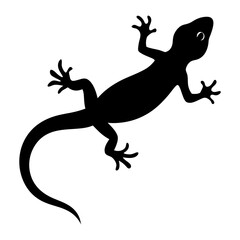 Gecko Silhouette vector illustration