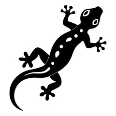 Gecko Silhouette vector illustration