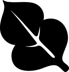 hand drawn cute cartoon leaf illustration.