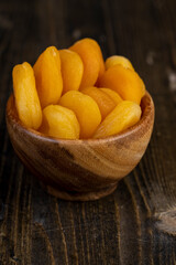sweet dried fruits dried pieces of pitted apricots