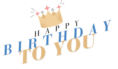 Happy Bierhday text design effect 