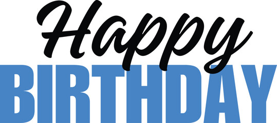 Happy Bierhday text design effect 