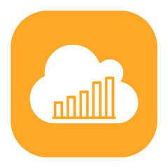 Cloud Stats Icon