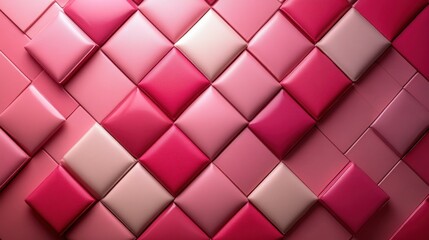 Obraz premium A soft muted pink backdrop with a minimalist diamond grid texture leaving the center uncluttered 
